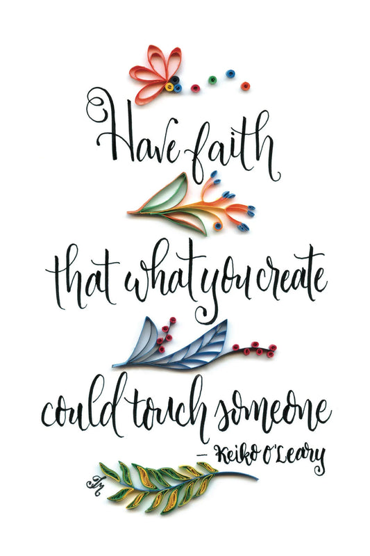 Quote Postcard: Have Faith