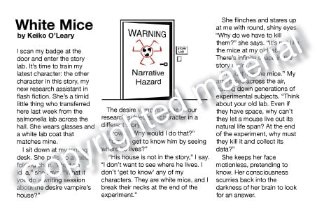White Mice Postcard