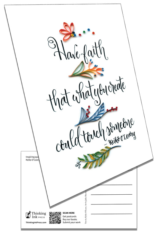 Quote Postcard: Have Faith